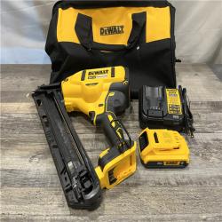 AS-IS DEWALT 20V MAX XR Lithium-Ion Cordless 2-1/2 in. 15-Gauge Finish Nailer Kit