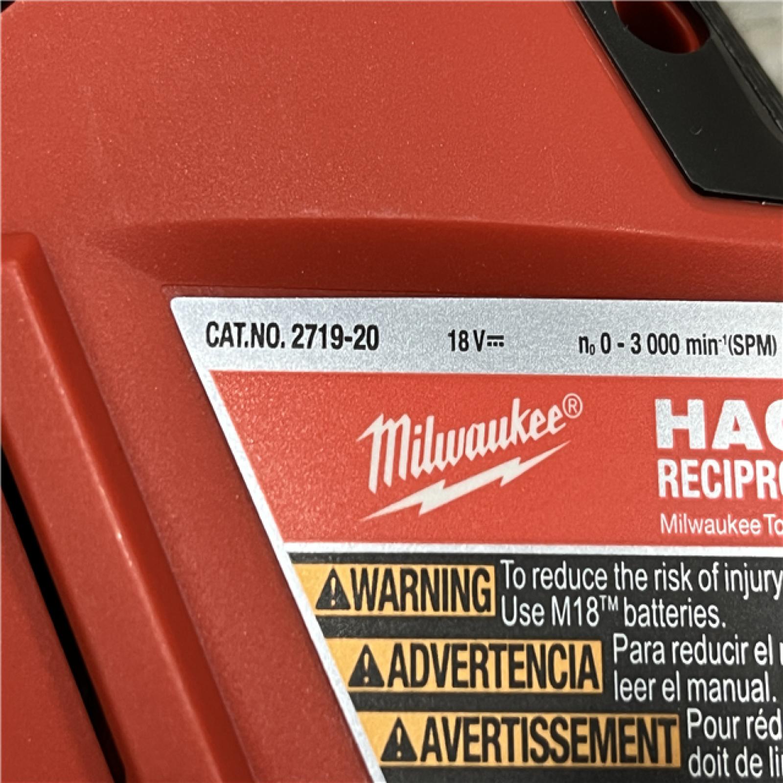 AS-IS Milwaukee FUEL 18V Lithium-Ion Brushless Cordless HACKZALL Reciprocating Saw (Tool-Only)