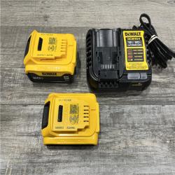 AS-IS DEWALT 20V MAX Lithium-Ion Battery Kit with 5.0Ah and 2.0Ah Battery and Charger
