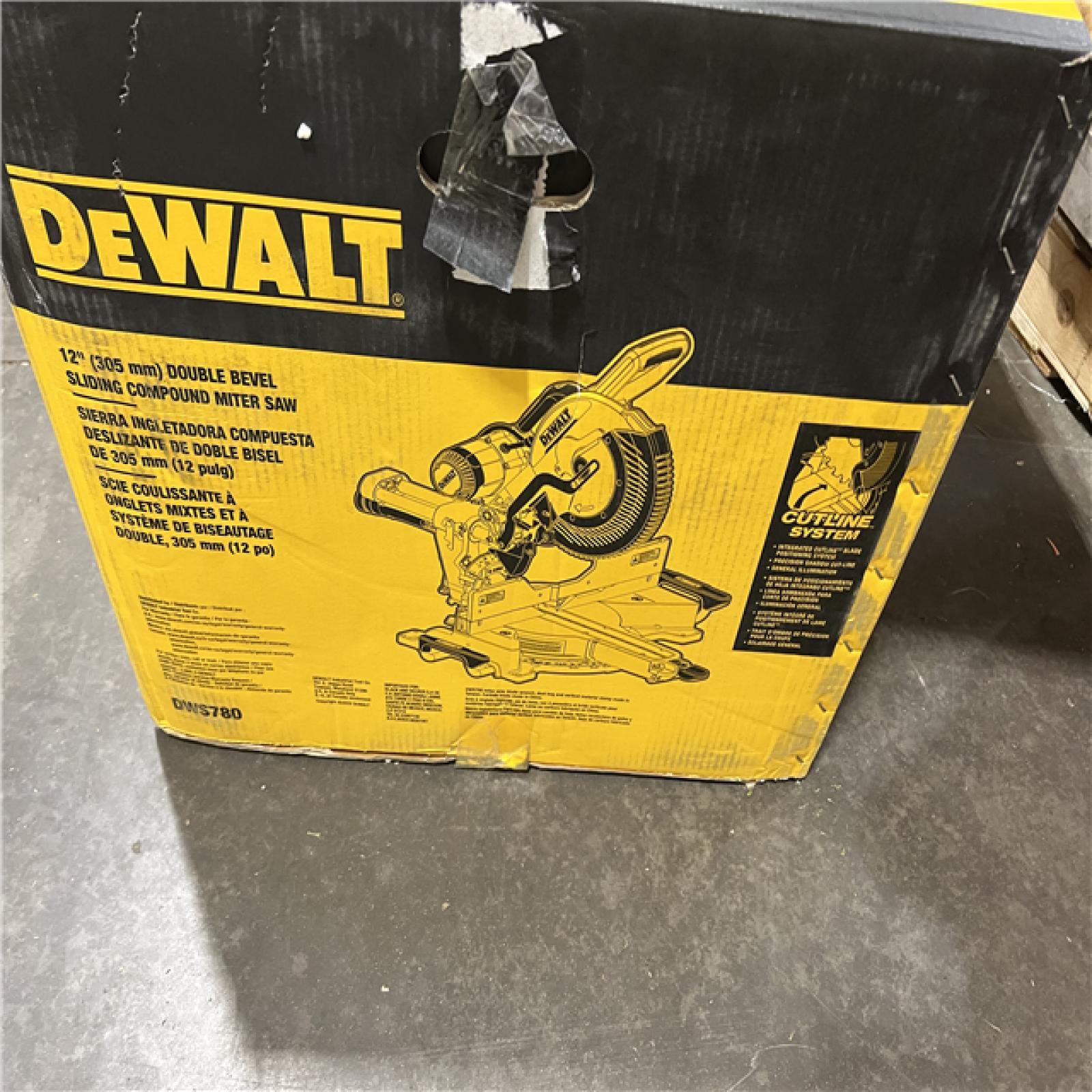 As-Is- DeWALT  12in Double Bevel Sliding Compound Miter Saw