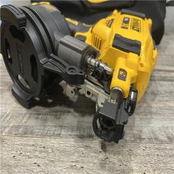 AS-IS DEWALT 20V MAX Lithium-Ion 15-Degree Electric Cordless Roofing Nailer Kit