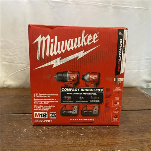 NEW Milwaukee M18 Compact Brushless 2-Tool Combo Kit