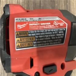 AS-IS Milwaukee  FUEL 18V Lithium-Ion Brushless Cordless 1/4 in. Hex Impact Driver (Tool-Only)