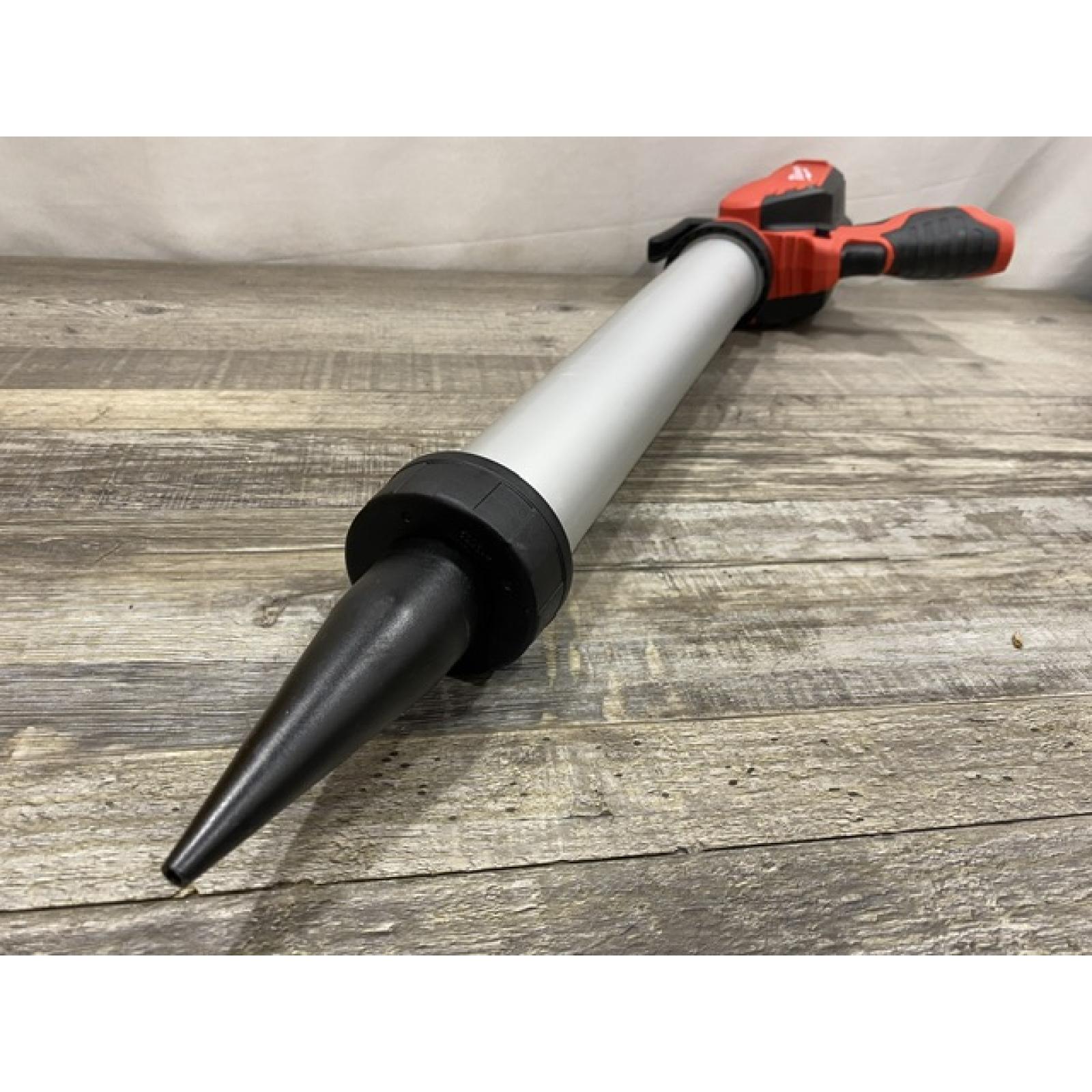 AS-IS Milwaukee 12V Lithium-ion Cordless 20 oz. Aluminum Barrel Adhesive and Caulk Gun Kit