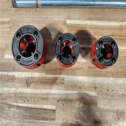 HOUSTON LOCATION - AS-IS RIDGID 36345 Exposed Ratchet Threader Set  1/2-1 Capacity NPT