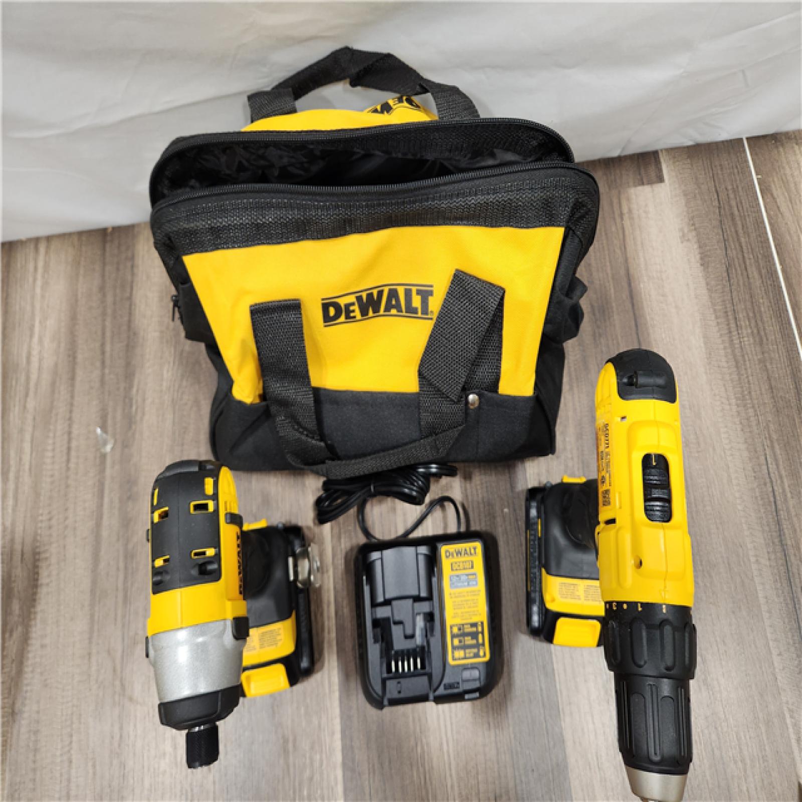 AS-IS DeWALT 20V MAX Cordless Drill Driver/Impact Driver Combo Kit 1.3 Ah Lithium Ion