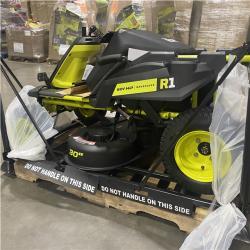 Dallas Location - As-Is RYOBI R1 80V HP Brushless Lithium Battery Cordless Electric 30 in. Riding Lawn Mower with 14 Ah Battery and Charger