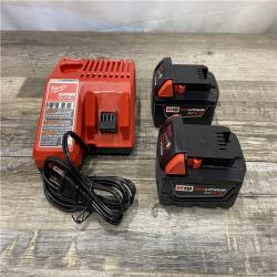 AS-IS Milwaukee 18-Volt Lithium-Ion XC Starter Kit with Two 5.0Ah Batteries and Charger