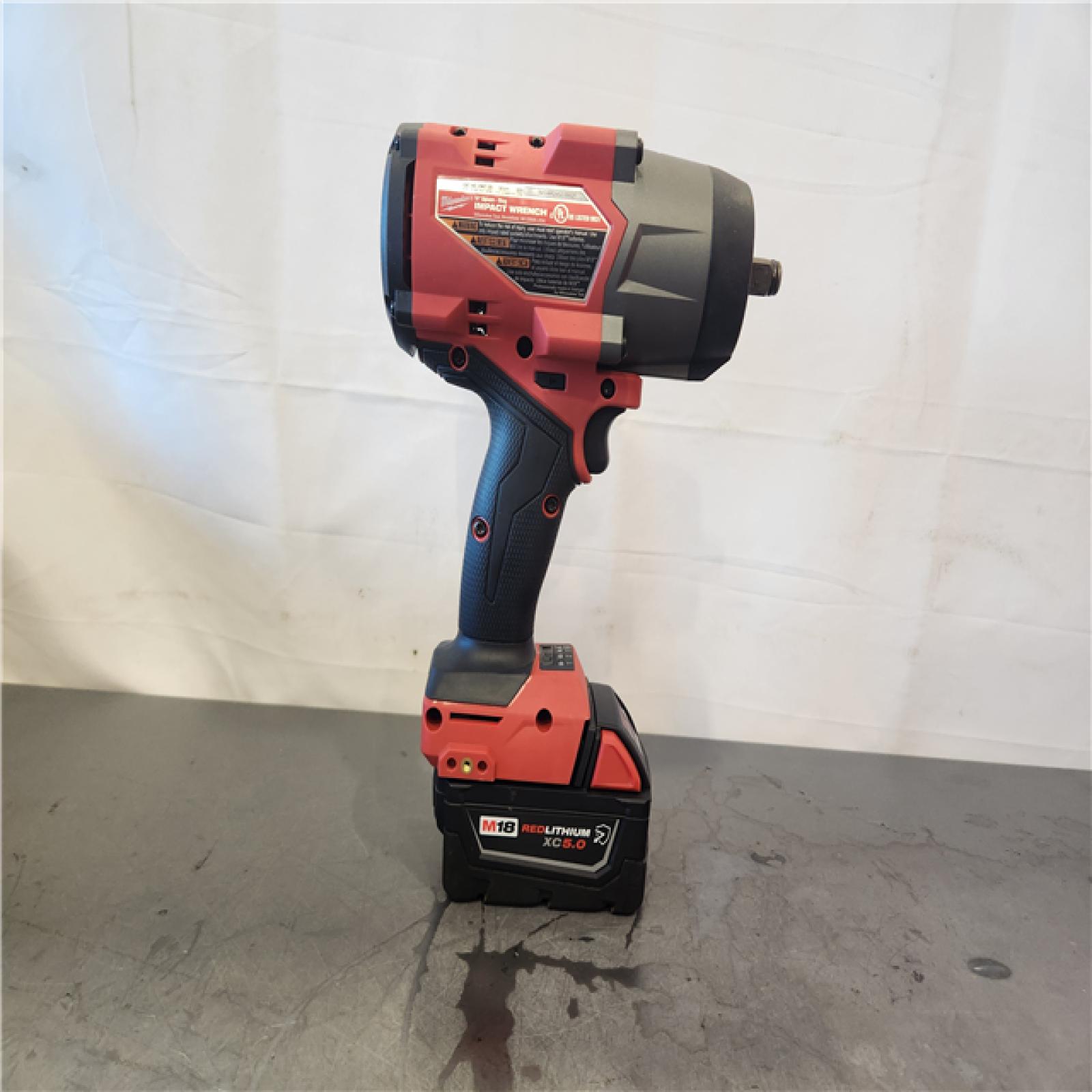 AS-IS- Milwaukee M18 1/2 in. Cordless Brushless High Torque Impact Wrench Kit (Battery & Charger)