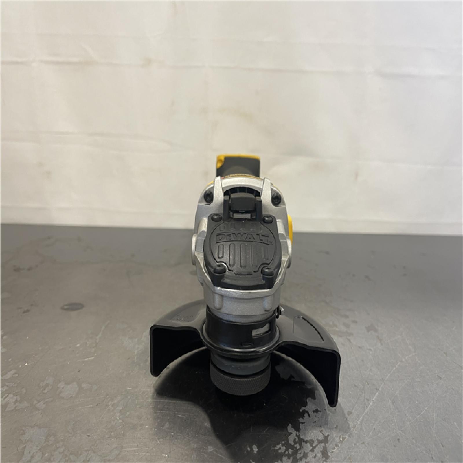 AS-IS- DEWALT 20V MAX XR Cordless Brushless 4.5 in. Slide Switch Small Angle Grinder with Kickback Brake (Tool Only)