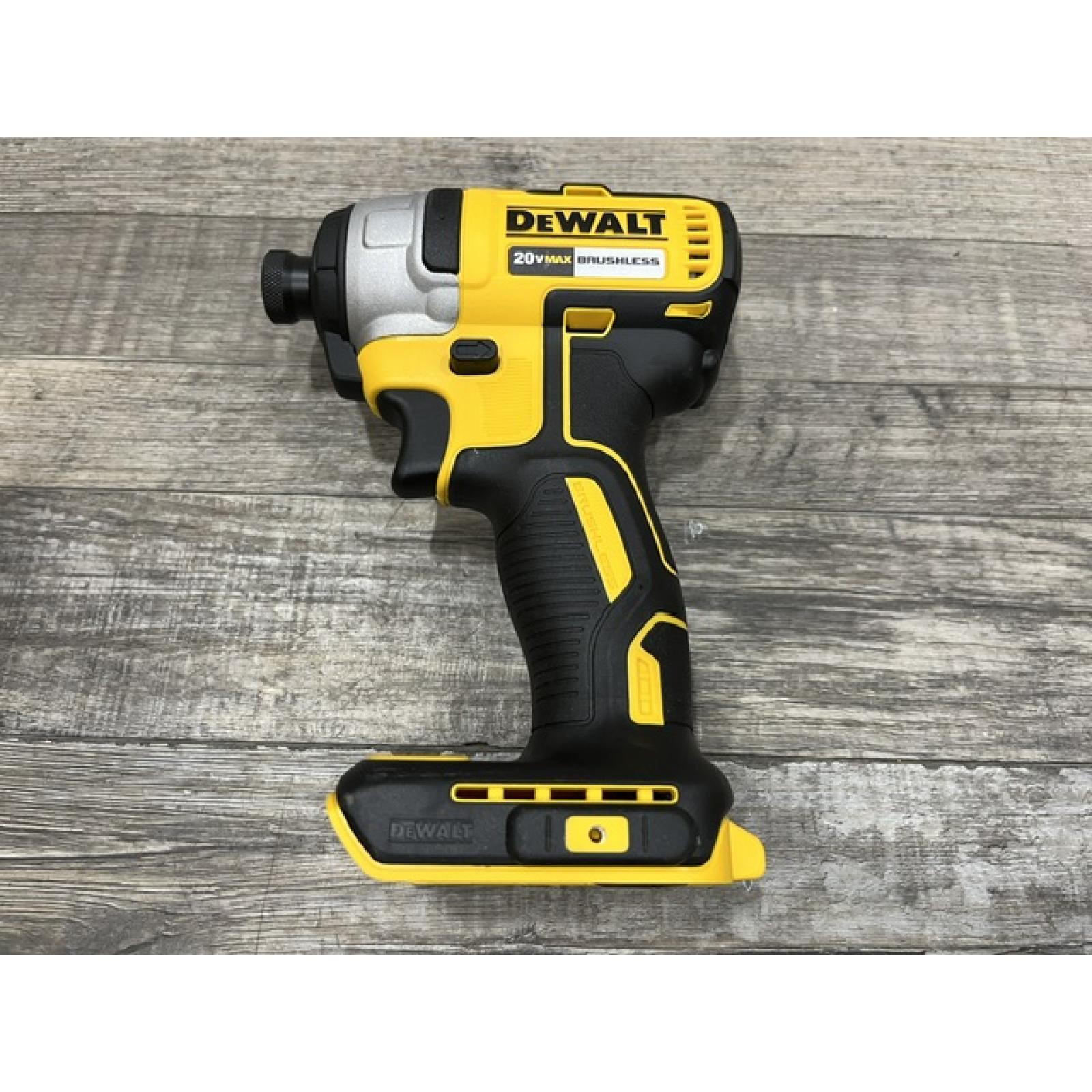 AS-IS DEWALT 20V MAX Lithium-Ion Brushless Cordless 1/4 in. Impact Driver Kit