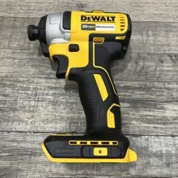 AS-IS DEWALT 20V MAX Lithium-Ion Brushless Cordless 1/4 in. Impact Driver Kit