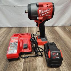 AS-IS- Milwaukee M18 1/2 in. Cordless Brushless High Torque Impact Wrench Kit (Battery & Charger)