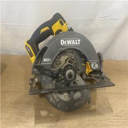 AS-IS DEWALT FLEXVOLT 60V MAX Cordless Brushless 7-1/4 in. Circular Saw with Brake (Tool Only)