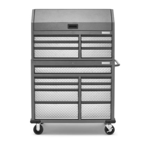 DALLAS LOCATION- Gladiator Premier 41 inch 15-drawer Mobile Tool Chest Combo