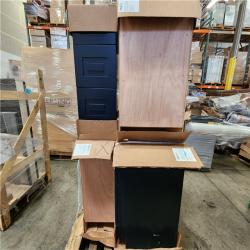 Phoenix Location Mixed Blue Kitchen Cabinet Pallet (4 Cabinets)
