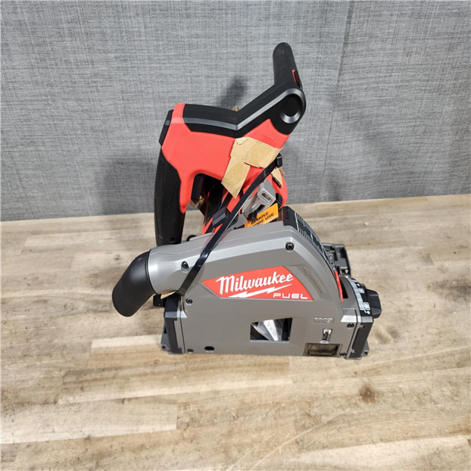 HOUSTON LOCATION - AS-IS (APPEARS LIKE NEW) Milwaukee FUEL 18V Lithium-Ion Cordless Brushless 6-1/2 in. Plunge Cut Track Saw (Tool-Only)