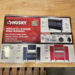 Phoenix Husky Modular Tool Storage 52 in. W x 20 in. D Standard Duty Black Mobile Workbench Cabinet