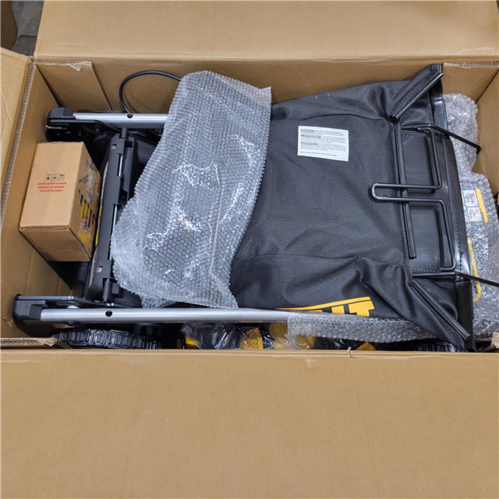 Appears like new condition DeWalt 2X20V MAX DCMWP234U2 21 in. 20 V Battery Lawn Mower Kit (Battery & Charger)