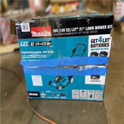 DALLAS LOCATION - Makita 18V X2 (36V) LXT Lithium-Ion Cordless 21 in. Walk Behind Lawn Mower Kit