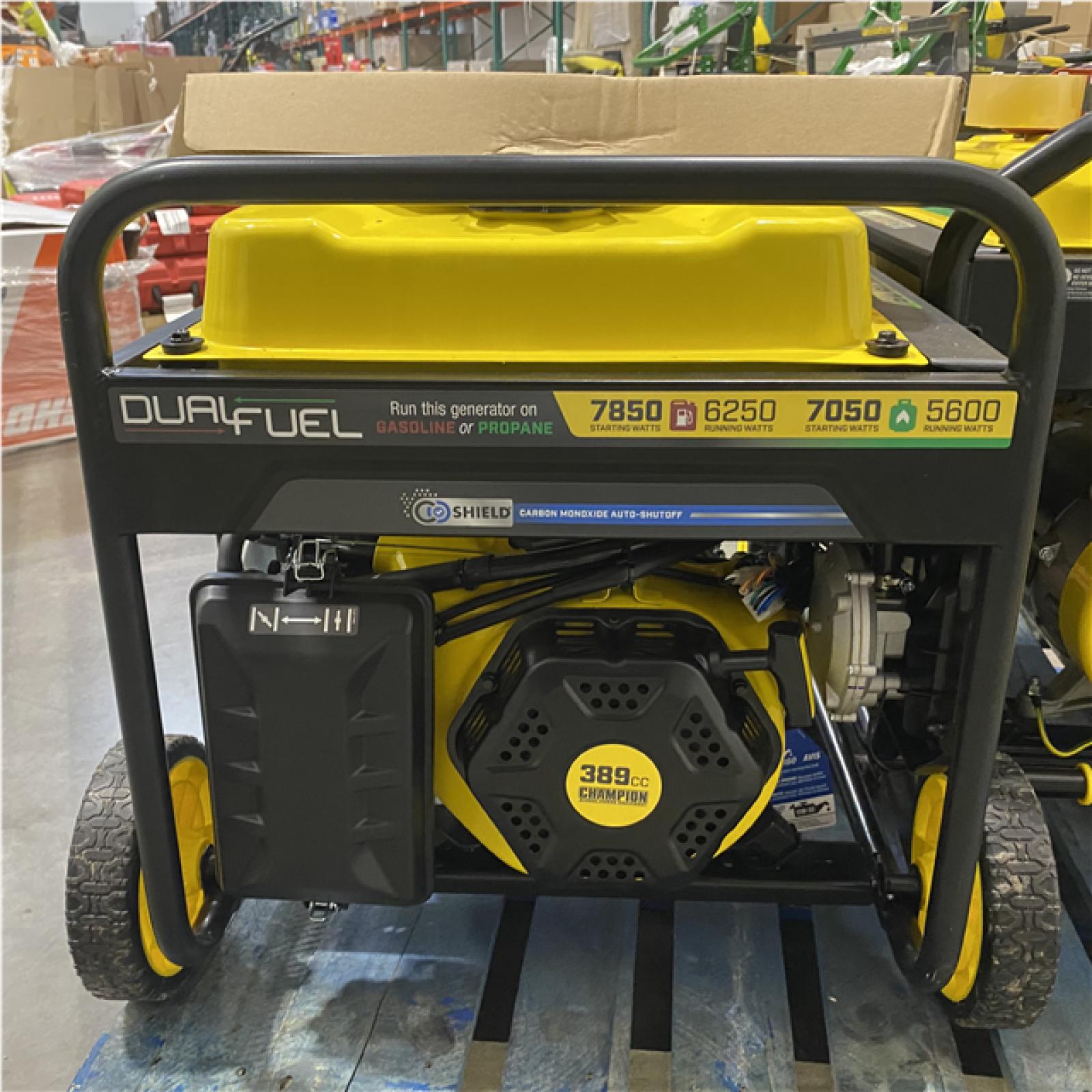 Dallas Location - As-Is Champion 201463 7850W Dual Fuel Generator