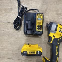 AS-IS DEWALT Atomic 20V Max Lithium-Ion Brushless Cordless Compact 1/4 in. Impact Driver Kit