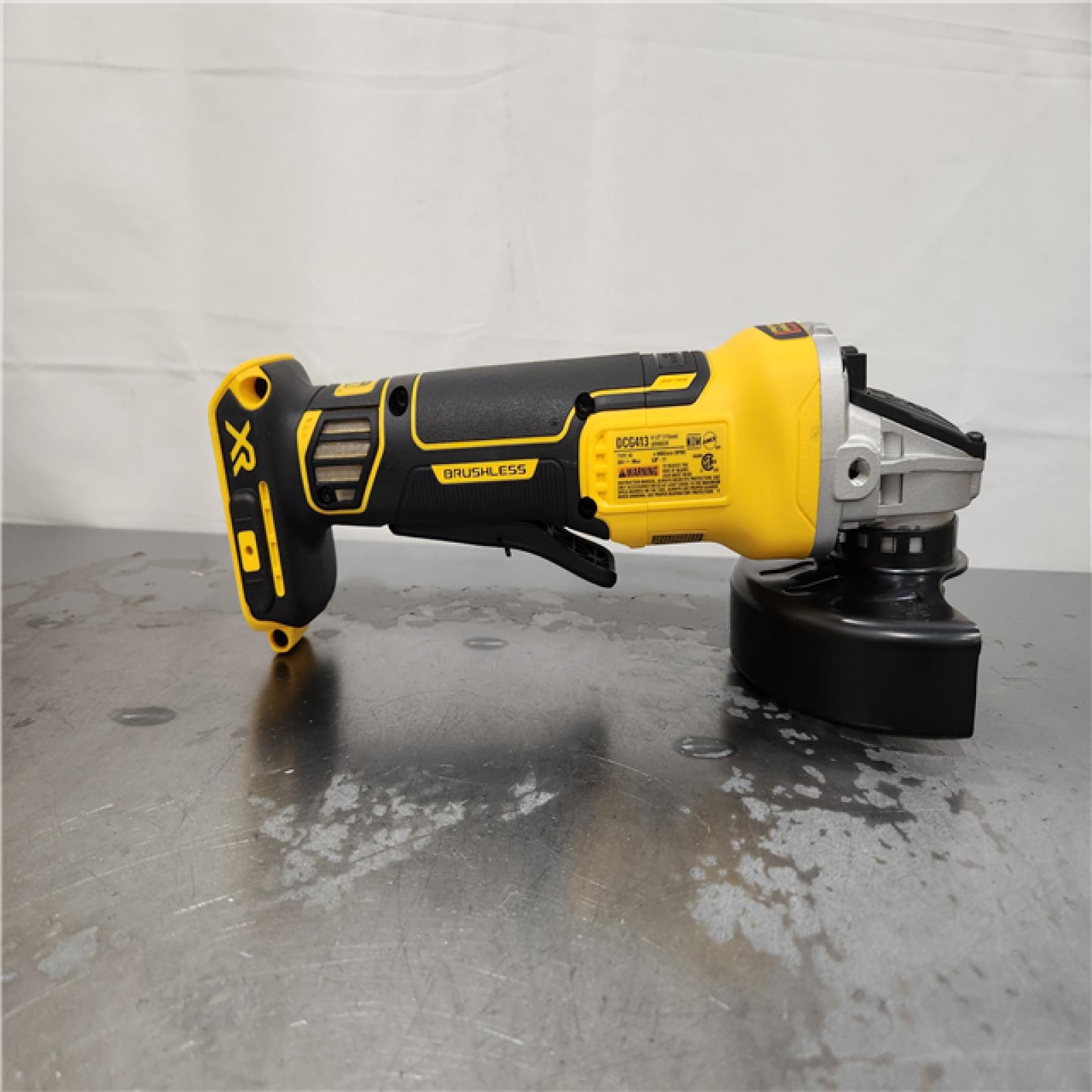 AS-IS- DeWalt 20-Volt MAX XR Cordless Brushless 4-1/2 in. Paddle Switch Small Angle Grinder (Tool-Only)