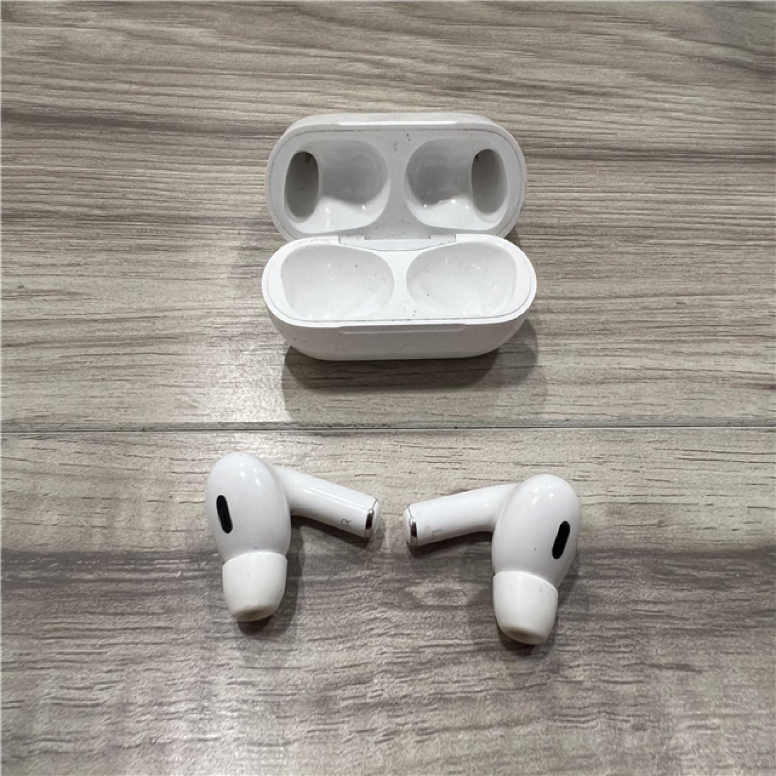 AS-IS Apple AirPods Pro (2nd Generation) with the USB-C MagSafe Charging Case
