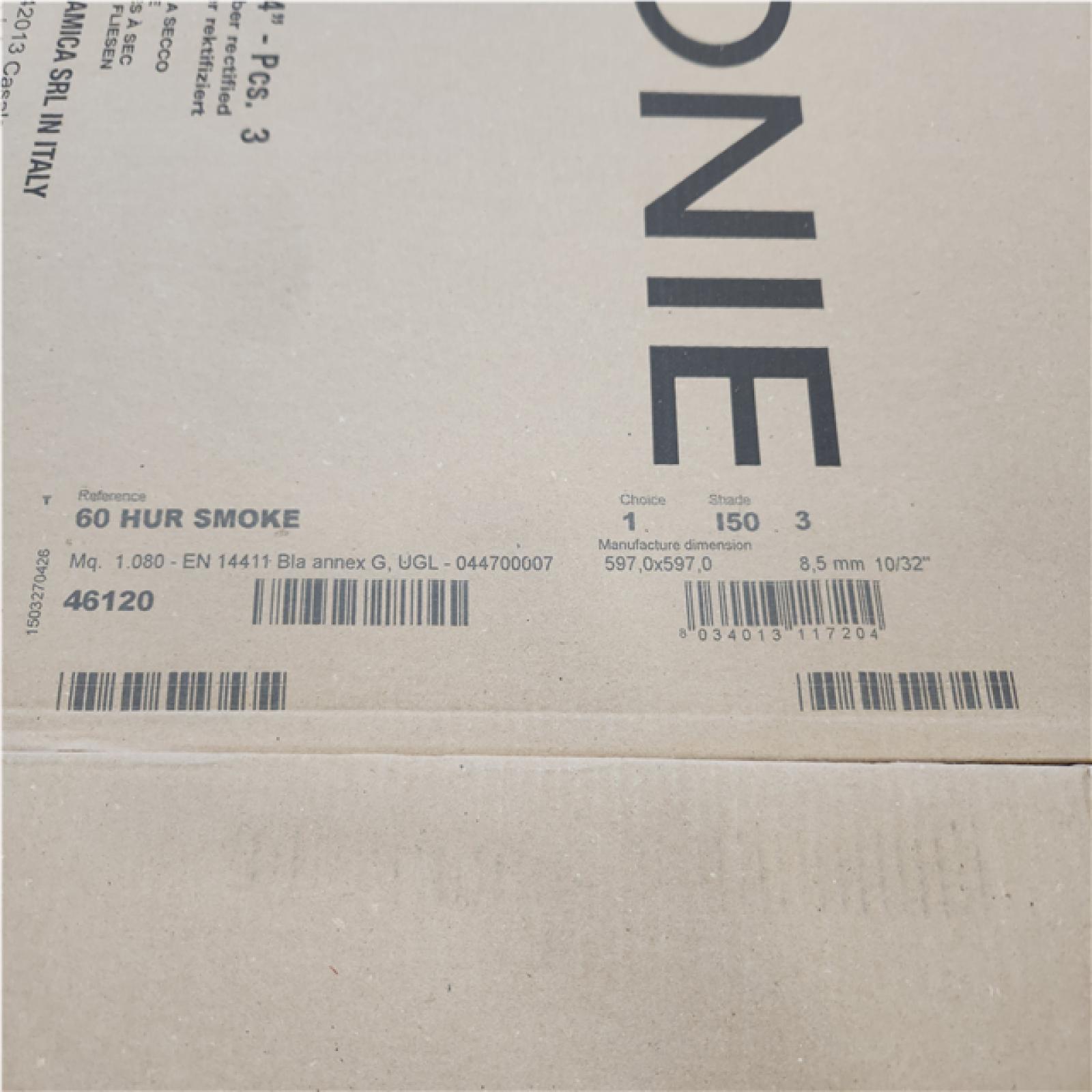 Phoenix NEW Armonie Ceramica Hurricane Smoke Floor Tile 600 X 600 mm.(384 SqFt/ 32 Cases)