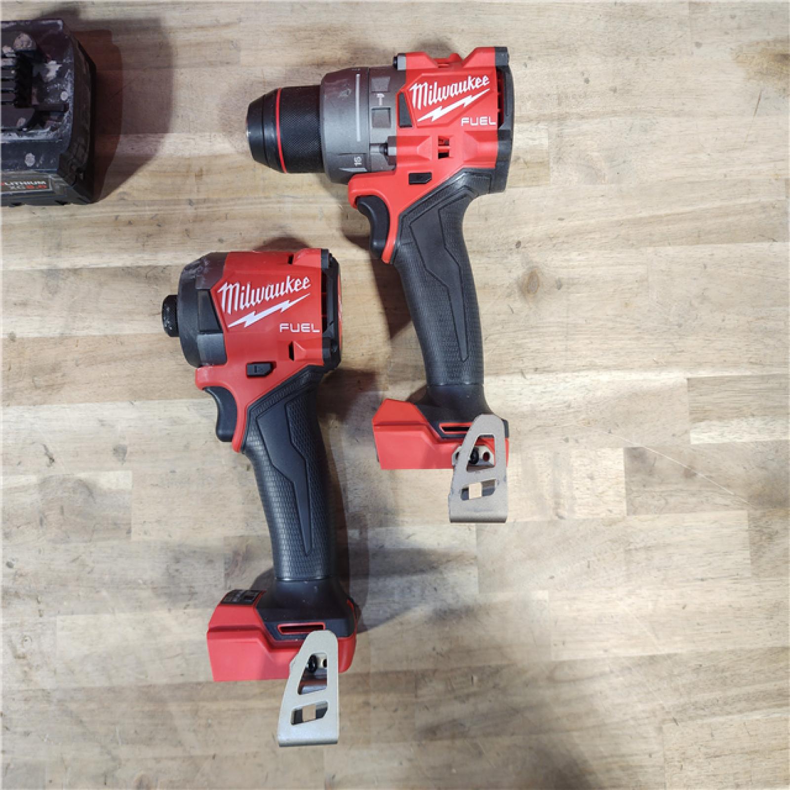 HOUSTON LOCATION - AS-IS MILWAUKEE FUEL 18V Lithium-Ion Brushless Cordless Hammer Drill and Impact Driver Combo Kit (2-Tool) with 2 Batteries