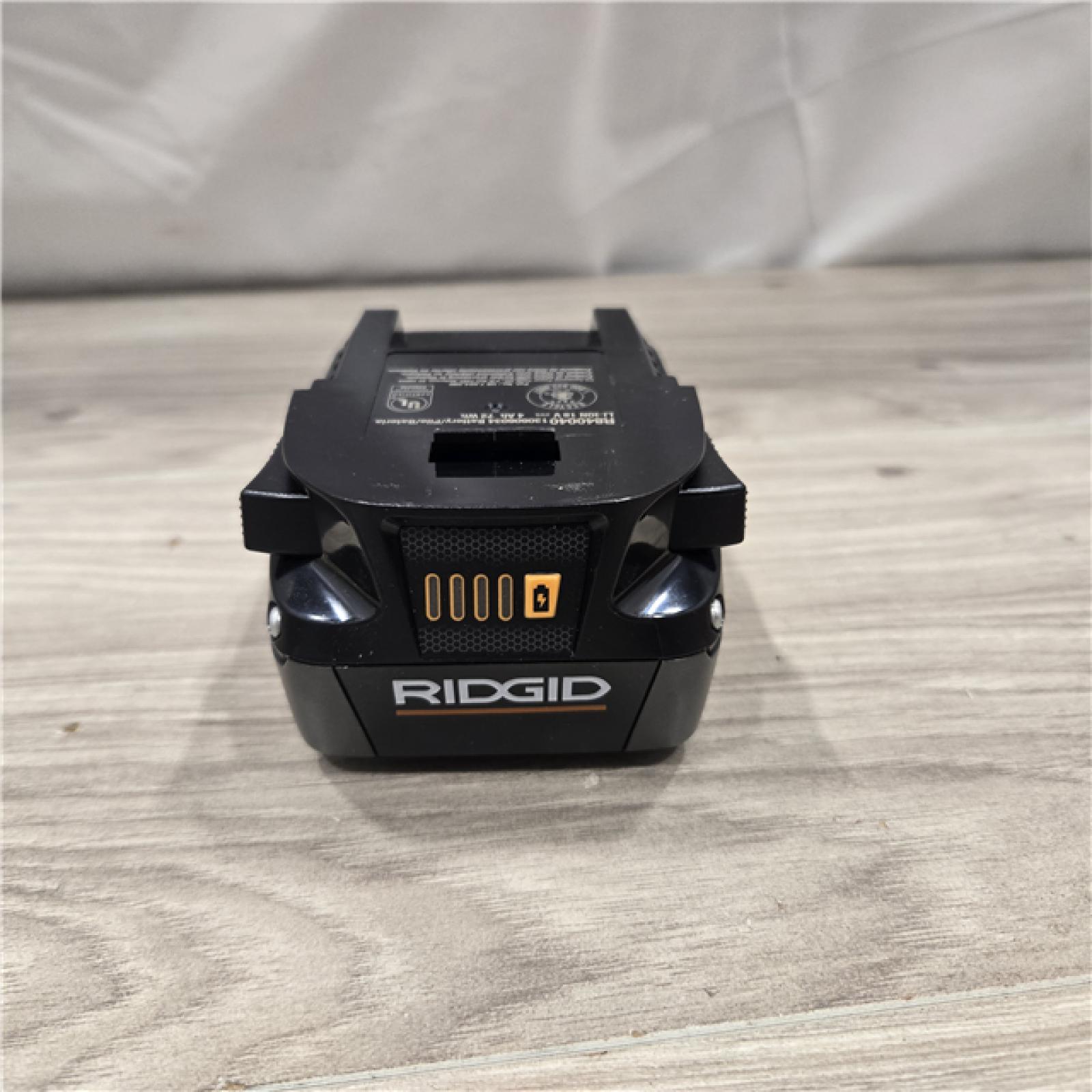 AS-IS RIDGID 18V 4.0 Ah MAX Output Starter Kit