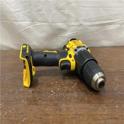 AS-IS DEWALT ATOMIC 20-Volt Lithium-Ion Cordless 1/2 in. Compact Hammer Drill with 3.0Ah Battery, Charger and Bag