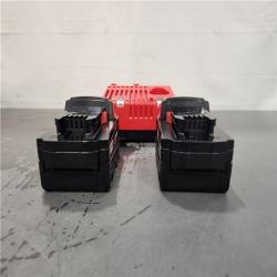 AS-IS- Milwaukee M18 18-Volt Lithium-Ion XC Starter Kit with Two 5.0Ah Batteries and Charger