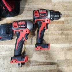 HOUSTON LOCATION - AS - IS Milwaukee 2 Tool Combo Kit W/ (2) Battery & Charger