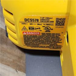 HOUSTON LOCATION - AS-IS DeWALT Flexvolt Max 7-1/4  60V Brushless Circular Saw (Tool Only)