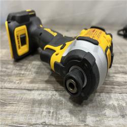 AS-IS DEWALT ATOMIC 20V MAX Lithium-Ion Cordless 1/4 in. Brushless Impact Driver Kit