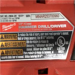 AS-IS Milwaukee FUEL 18V Lithium-Ion Brushless Cordless 1/2 in. Hammer Drill/Driver (Tool-Only)