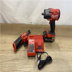 AS-IS - Milwaukee FUEL 18V Cordless Mid Torque 1/2 in. Impact Wrench w/ 12 FUEL 3/8 in. Ratchet Combo Kit