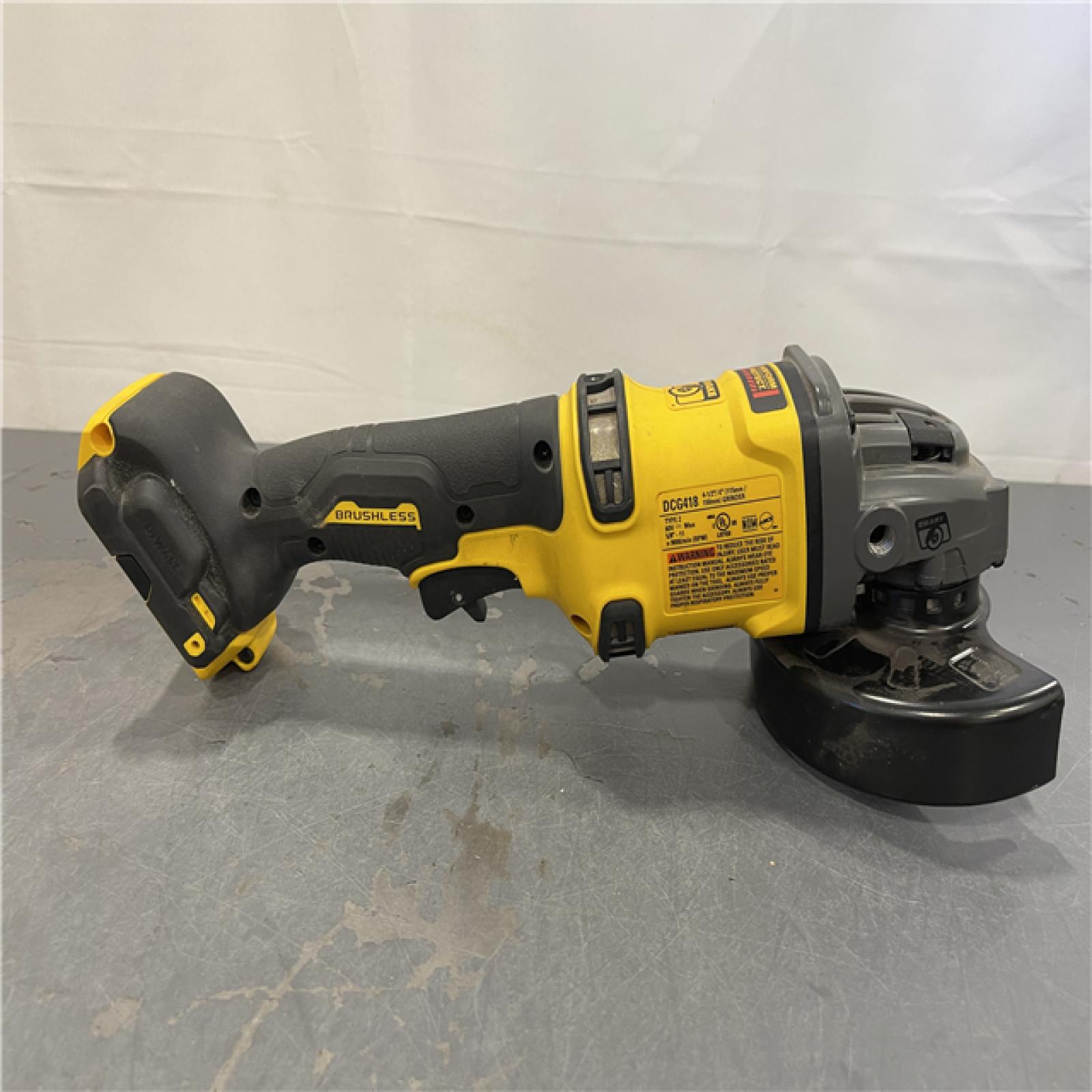 AS-IS - DEWALT 60V MAX Cordless Brushless 4.5 in. to 6 in. Small Angle Grinder with Kickback Brake