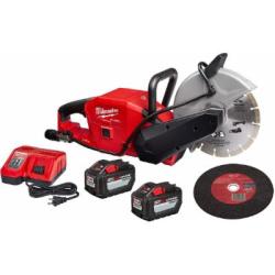 NEW! Milwaukee M18 FUEL 18 V 9 in. Cordless Brushless Cut-Off Saw Kit (Battery & Charger)