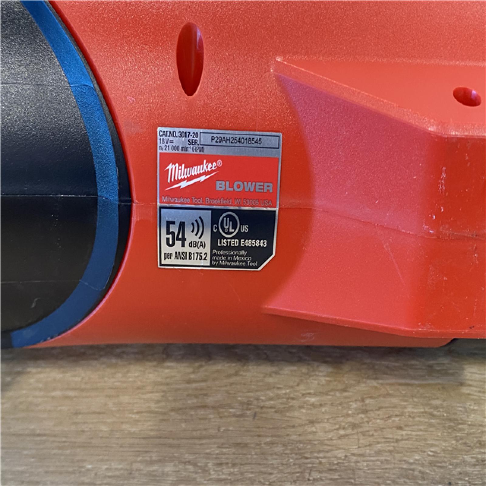 AS-IS Milwaukee FUEL 120 MPH 500 CFM 18V Lithium-Ion Brushless Cordless Handheld Blower (Tool-Only)