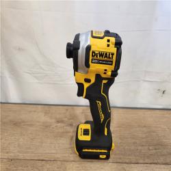 AS-IS- DEWALT 20V XR Brushless Cordless 1/4 in. Quiet Hydraulic Impact Driver (Tool-Only)