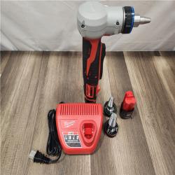AS-IS- Milwaukee M12 12V Lithium-Ion Cordless PEX Expansion Tool Kit with (2) 1.5 Ah Batteries  (3) Expansion Heads and Hard Case