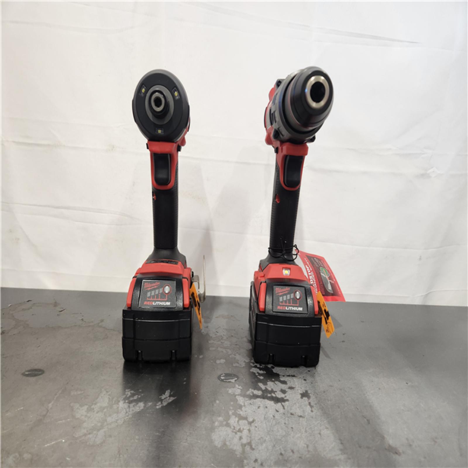 AS-IS- Milwaukee FUEL 18V Lithium-Ion Brushless Cordless Hammer Drill and Impact Driver Combo Kit