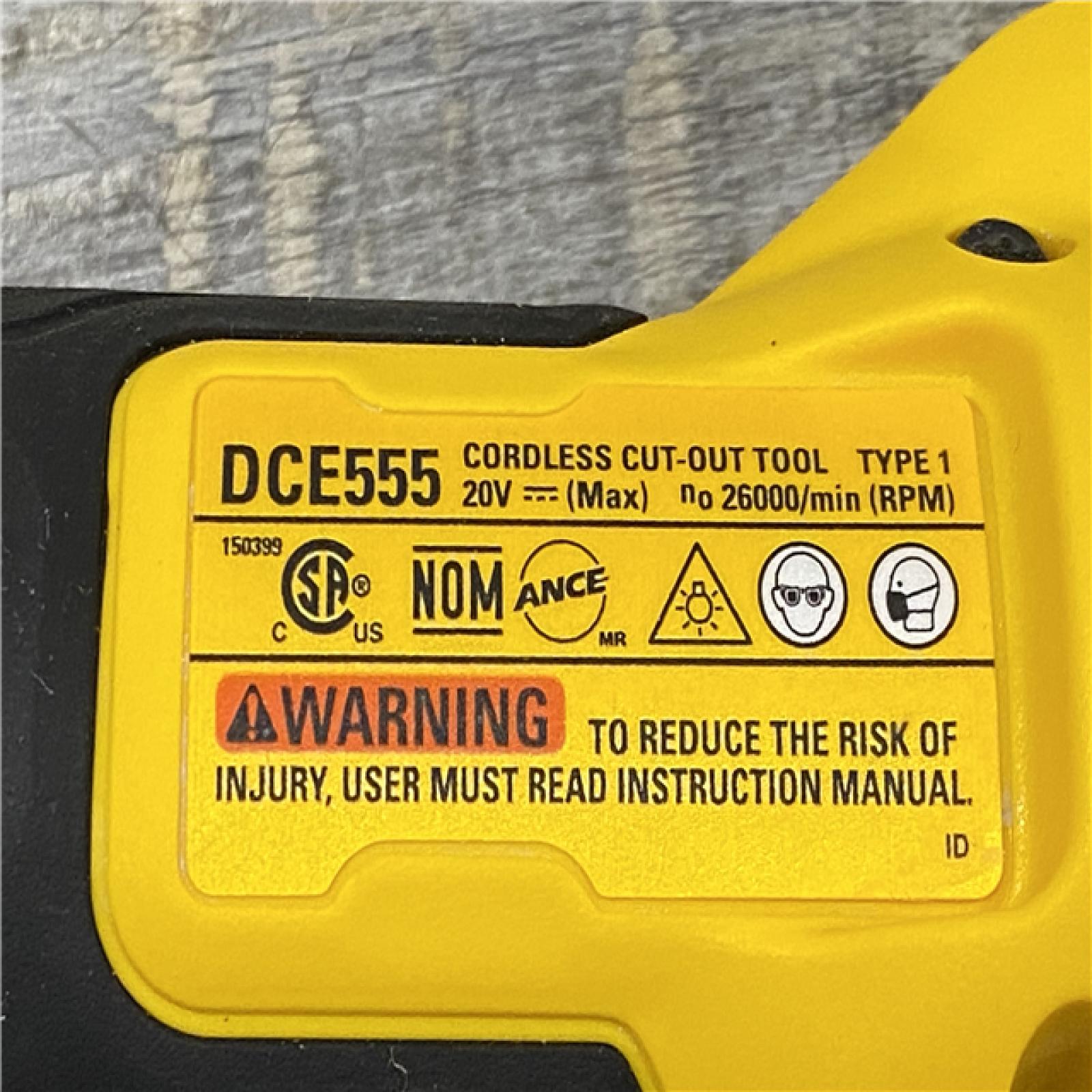 AS-IS DEWALT XR 20V Lithium-Ion Cordless Rotary Drywall Cut-Out Tool (Tool Only)