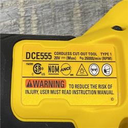 AS-IS DEWALT XR 20V Lithium-Ion Cordless Rotary Drywall Cut-Out Tool (Tool Only)