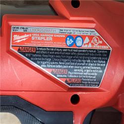 HOUSTON LOCATION - AS-IS Milwaukee FUEL 18-Volt Lithium-Ion Brushless Cordless 18-Gauge 1/4 in. Narrow Crown Stapler (Tool-Only)