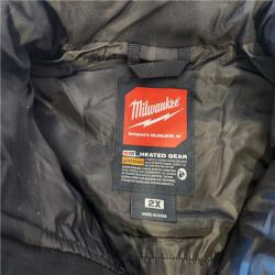 AS-IS- Men's 2X-Large M12 12V Lithium-Ion Cordless AXIS Black Heated Vest (Vest Only)