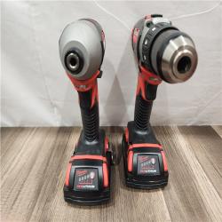 AS-IS- Milwaukee 18V Cordless Brushed 2-Tool Drill/Driver and Impact Driver Kit