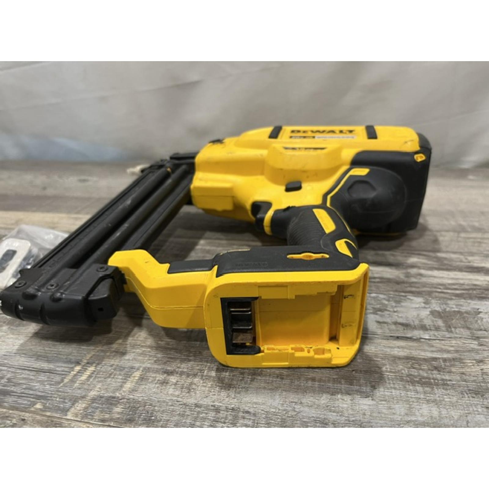 AS-IS DEWALT 20V MAX XR Lithium-Ion Electric Cordless 18-Gauge Brad Nailer (Tool Only)